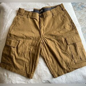 Lee Men’s Cargo Shorts Size 34 Brown Pinecone Khaki Regular Fit Cotton NWT